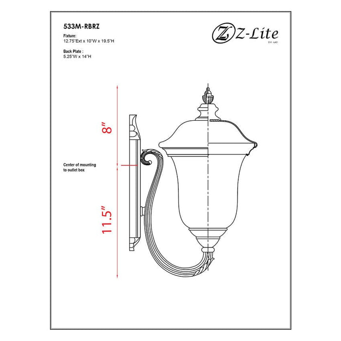 Armstrong Bronze Outdoor Wall Sconce - Outdoor Wall Sconces