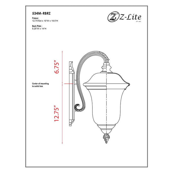 Armstrong Bronze Outdoor Wall Sconce - Outdoor Wall Sconces