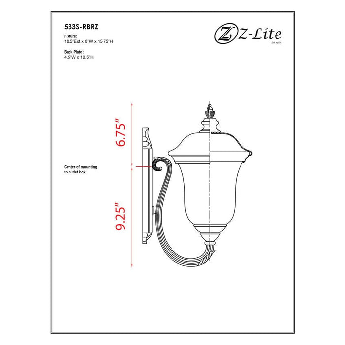Armstrong Bronze Outdoor Wall Sconce - Outdoor Wall Sconces