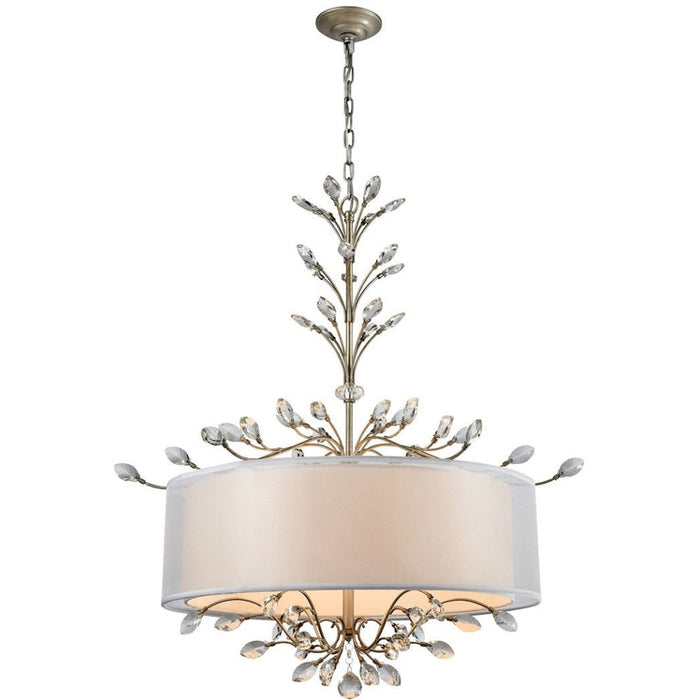Asbury Aged Silver Chandelier - Chandeliers