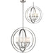 Ashling Brushed Nickel Pendant - Pendants