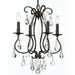 Ashton 4 Light Clear Crystal English Bronze Mini Chandelier - Chandeliers
