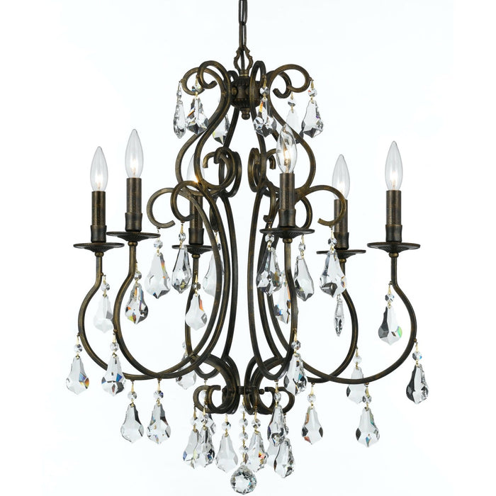 Ashton 6 Light English Bronze Chandelier - Chandeliers