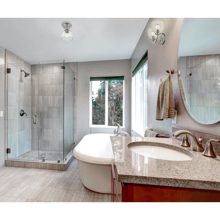 Ashton Brushed Nickel Flushmount - Flushmounts
