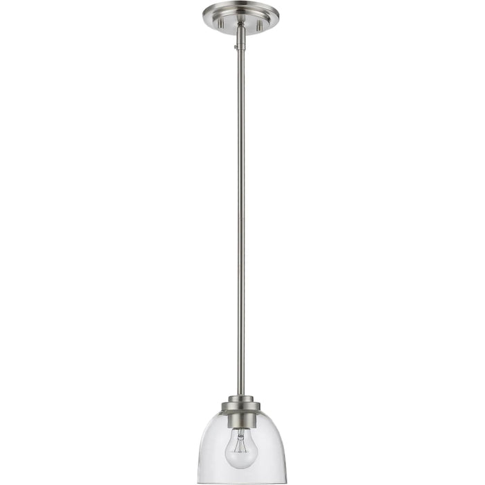 Ashton Brushed Nickel Mini-Pendant - Mini-Pendants