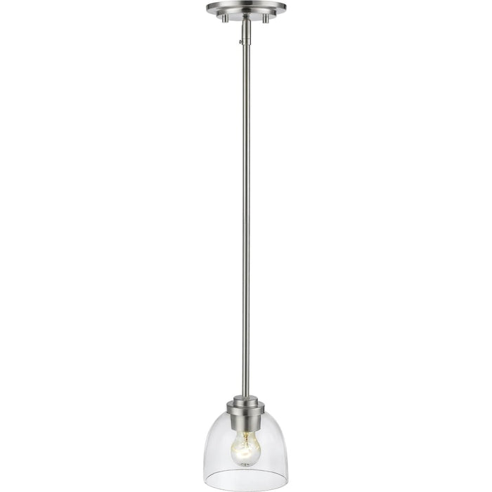 Ashton Brushed Nickel Mini-Pendant - Mini-Pendants