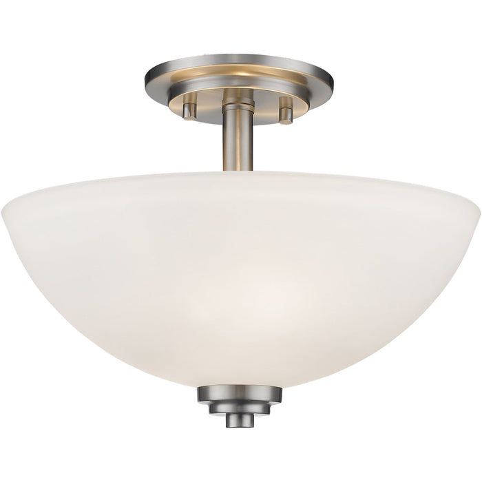 Ashton Brushed Nickel Semi-Flushmount | theLightShop