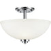 Ashton Chrome Semi-Flushmount | theLightShop