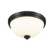 Ashton Matte Black 2 Light Flushmount - Flushmounts