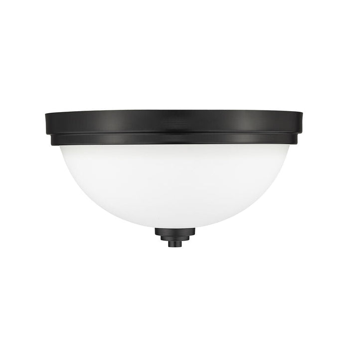 Ashton Matte Black 2 Light Flushmount - Flushmounts