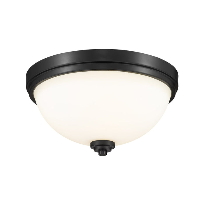 Ashton Matte Black 2 Light Flushmount | theLightShop