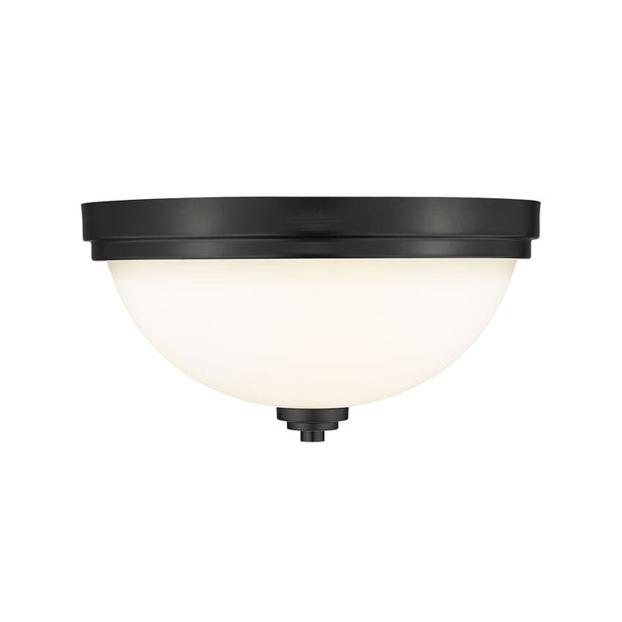 Ashton Matte Black 2 Light Flushmount - Flushmounts