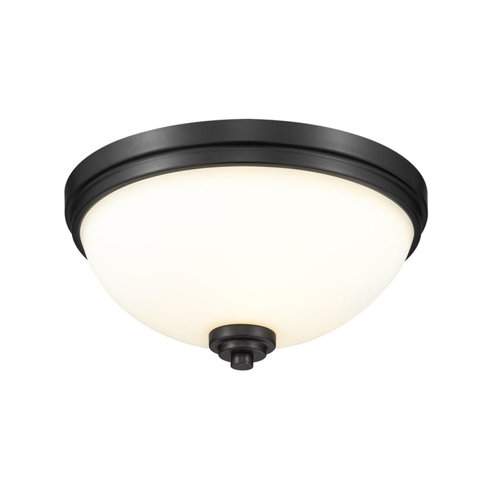 Ashton Matte Black 3 Light Flushmount | theLightShop