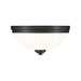 Ashton Matte Black 3 Light Flushmount - Flushmounts