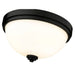Ashton Matte Black 3 Light Flushmount - Flushmounts