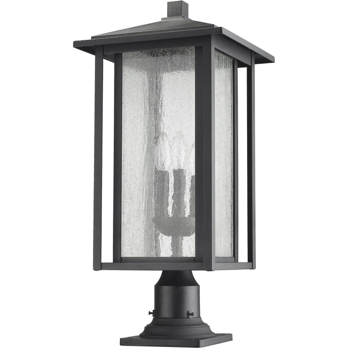 Aspen Black Outdoor Pier Mounted Fixture - Outdoor Pier Mounted Fixtures