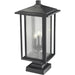 Aspen Black Outdoor Pier Mounted Fixture - Outdoor Pier Mounted Fixtures