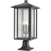 Aspen Black Outdoor Pier Mounted Fixture - Outdoor Pier Mounted Fixtures