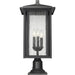 Aspen Black Outdoor Pier Mounted Fixture - Outdoor Pier Mounted Fixtures