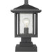 Aspen Black Outdoor Pier Mounted Fixture - Outdoor Pier Mounted Fixtures