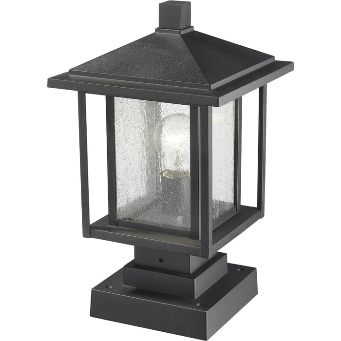 Aspen Black Outdoor Pier Mounted Fixture - Outdoor Pier Mounted Fixtures