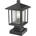Aspen Black Outdoor Pier Mounted Fixture - Outdoor Pier Mounted Fixtures