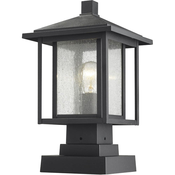 Aspen Black Outdoor Pier Mounted Fixture - Outdoor Pier Mounted Fixtures
