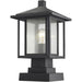 Aspen Black Outdoor Pier Mounted Fixture - Outdoor Pier Mounted Fixtures