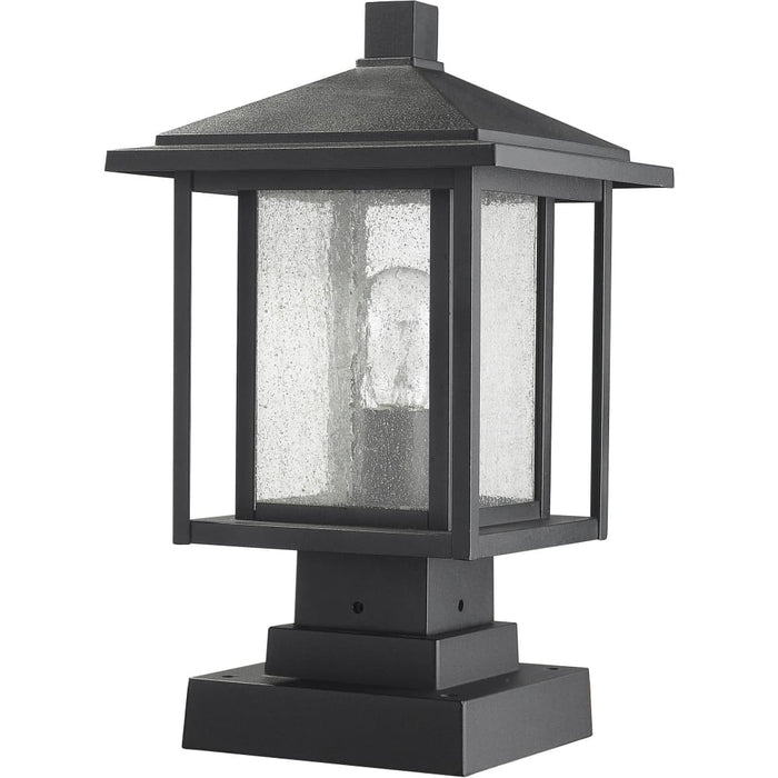 Aspen Black Outdoor Pier Mounted Fixture - Outdoor Pier Mounted Fixtures