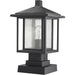 Aspen Black Outdoor Pier Mounted Fixture - Outdoor Pier Mounted Fixtures