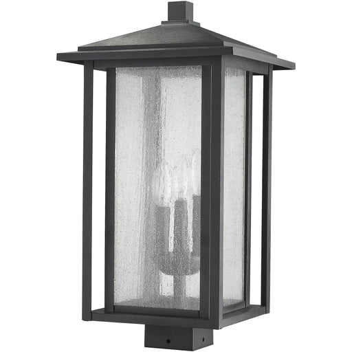 Aspen Black Outdoor Post Mount Fixture | theLightShop
