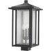 Aspen Black Outdoor Post Mount Fixture | theLightShop