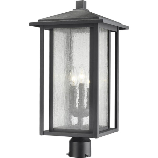 Aspen Black Outdoor Post Mount Fixture | theLightShop