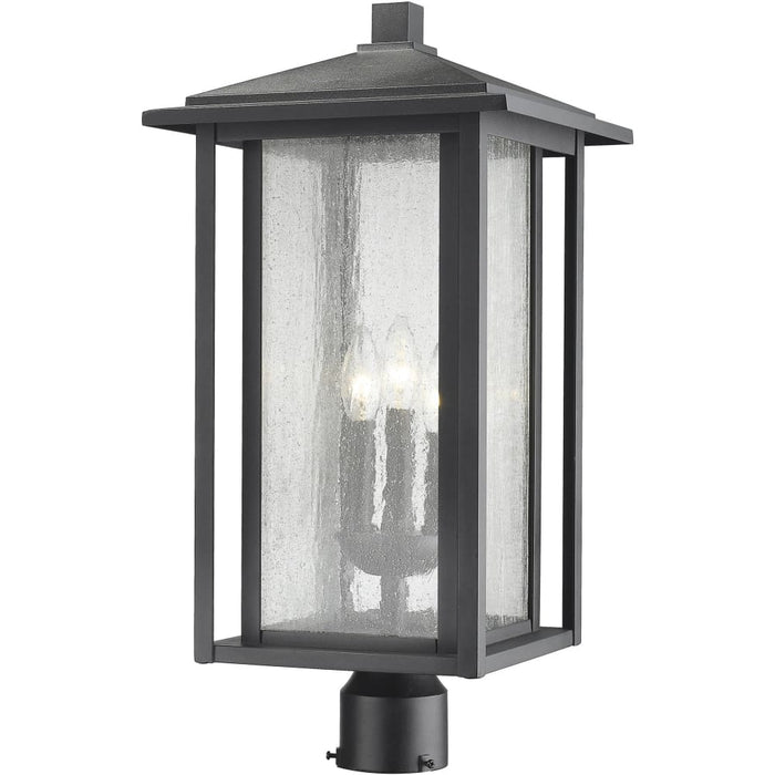 Aspen Black Outdoor Post Mount Fixture | theLightShop