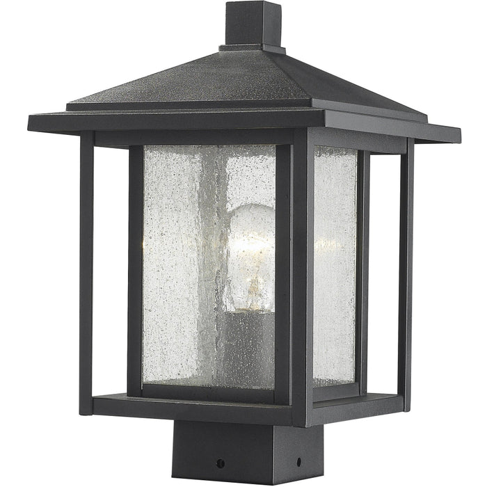 Aspen Black Outdoor Post Mount Fixture | theLightShop
