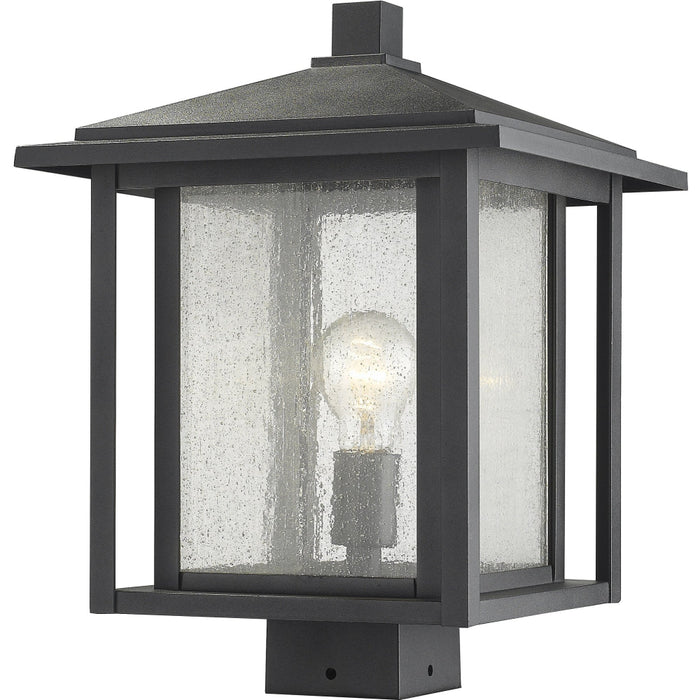 Aspen Black Outdoor Post Mount Fixture | theLightShop