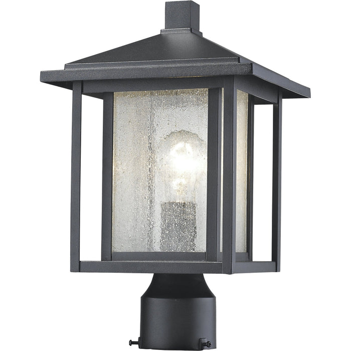 Aspen Black Outdoor Post Mount Fixture | theLightShop