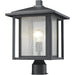 Aspen Black Outdoor Post Mount Fixture | theLightShop