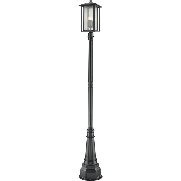 Aspen Black Outdoor Post Mounted Fixture | theLightShop