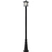 Aspen Black Outdoor Post Mounted Fixture | theLightShop