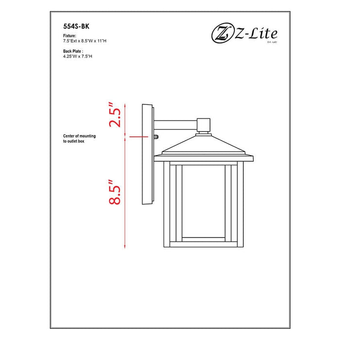 Aspen Black Outdoor Wall Sconce - Outdoor Wall Sconces