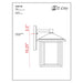 Aspen Black Outdoor Wall Sconce - Outdoor Wall Sconces
