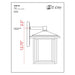 Aspen Black Outdoor Wall Sconce - Outdoor Wall Sconces