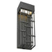 Aspen Matte Black 3 Light LED Outdoor Wall Sconce - Outdoor Wall Sconces