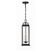Aspen Matte Black 4 Light Outdoor Pendant Crystorama ASP-8915-MK