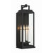 Aspen Matte Black 4 Light Outdoor Wall Sconce Crystorama ASP-8914-MK