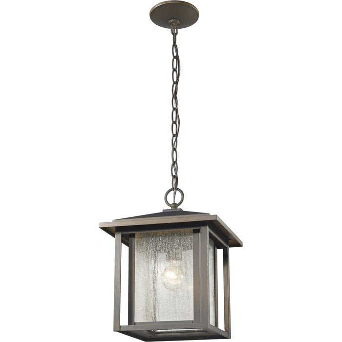 Aspen Oil Rubbed Bronze Outdoor Chain Mount Ceiling Fixture | theLightShop