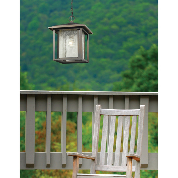 Aspen Oil Rubbed Bronze Outdoor Chain Mount Ceiling Fixture - Outdoor Pendants