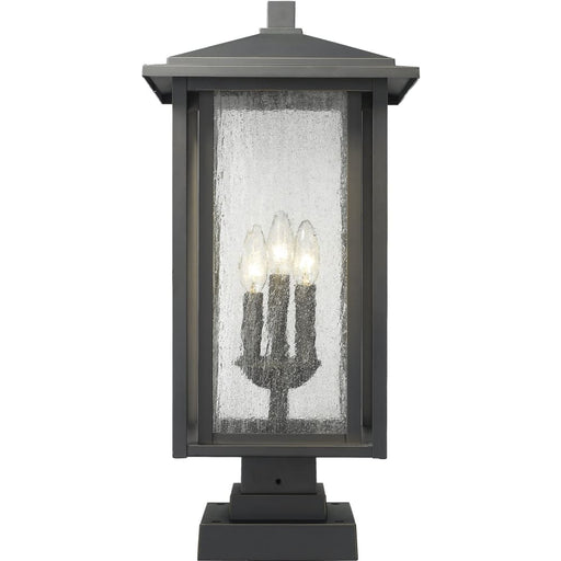 Aspen Oil Rubbed Bronze Outdoor Pier Mounted Fixture - Outdoor Pier Mounted Fixtures