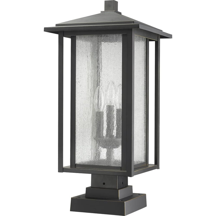 Aspen Oil Rubbed Bronze Outdoor Pier Mounted Fixture - Outdoor Pier Mounted Fixtures